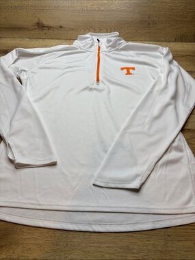 Women’s Knights Apparel White Tennessee Quarter-Zip Pullover Size XL (Juniors)